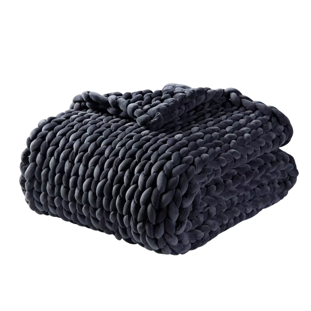 Thick Braided Knit Blanket