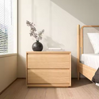 Luna Oak Nordic Storage Cabinet