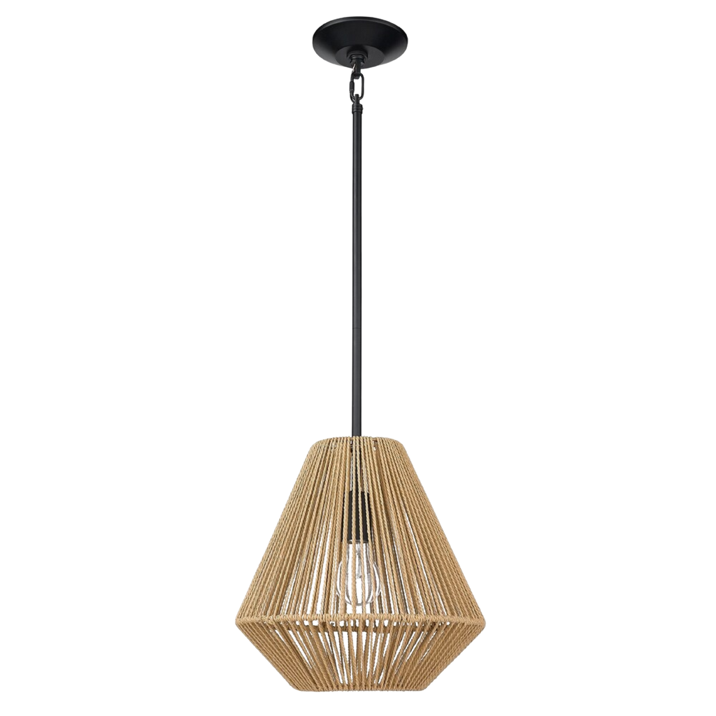 Boho Rattan Pendant Light