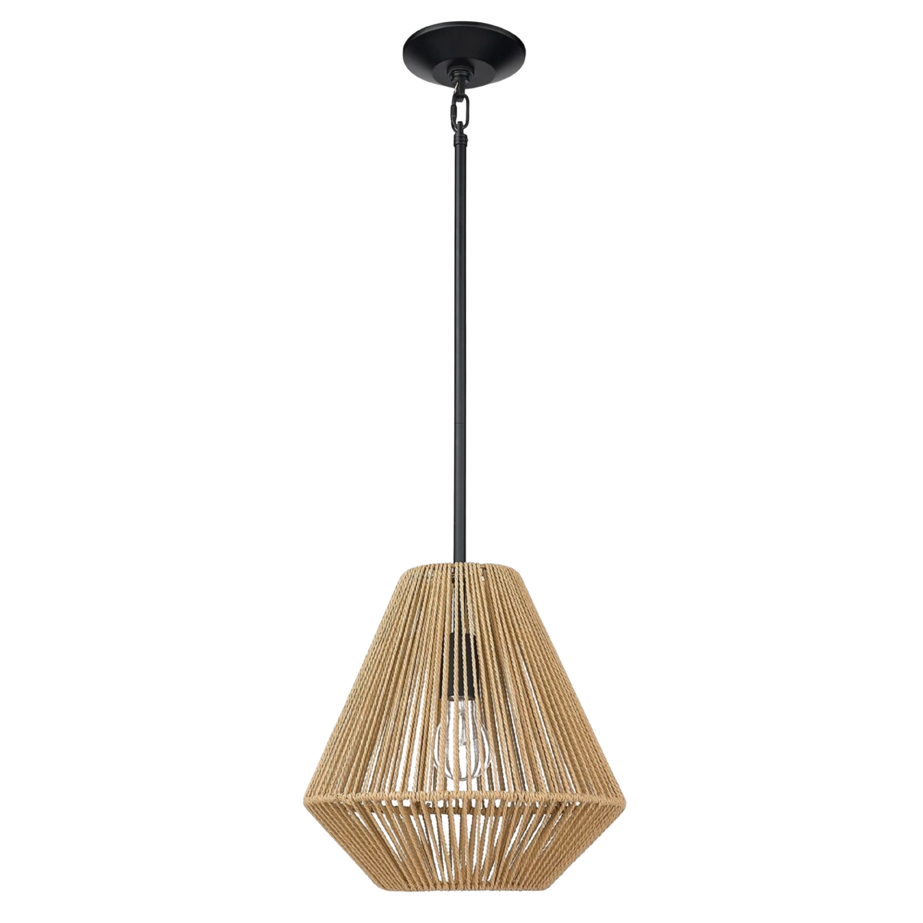 Boho Rattan Pendant Light