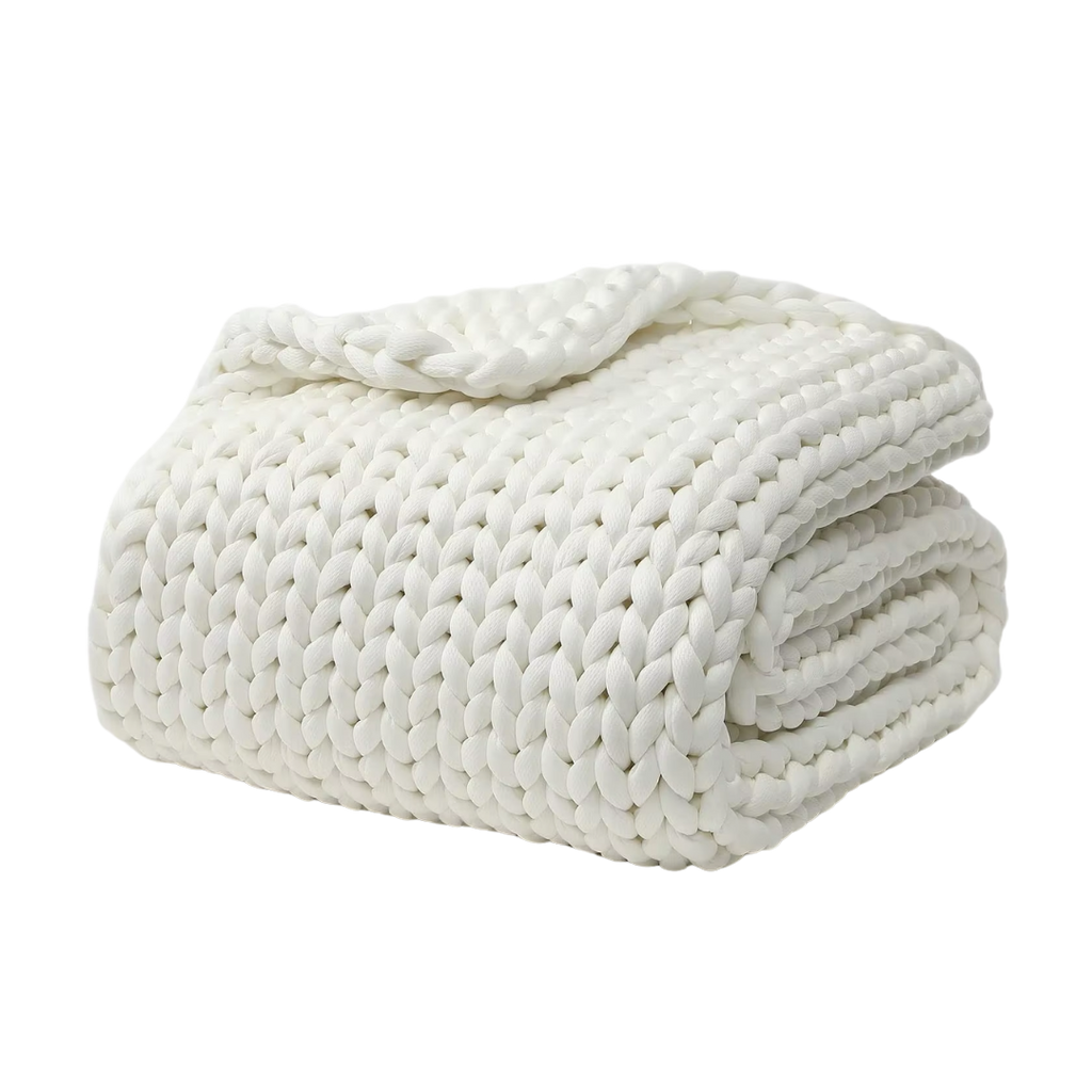 Thick Braided Knit Blanket