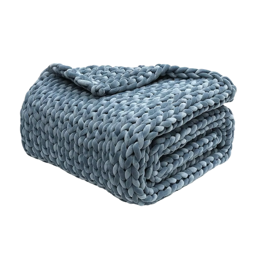 Thick Braided Knit Blanket