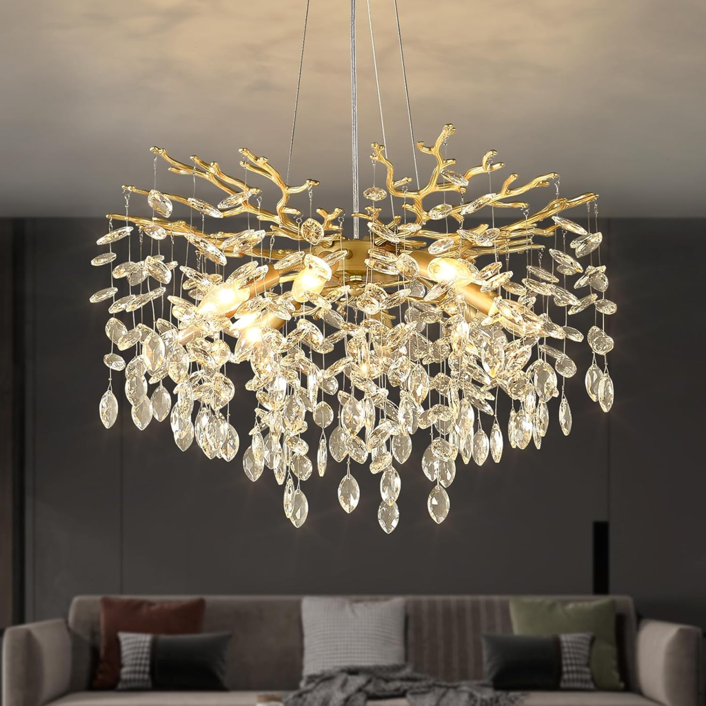 The Golden Willow Chandelier