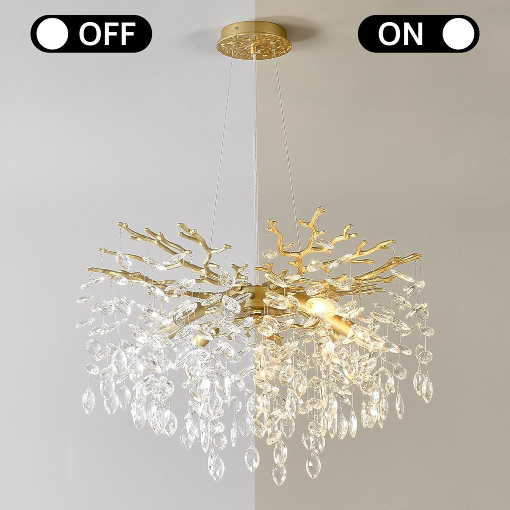 The Golden Willow Chandelier