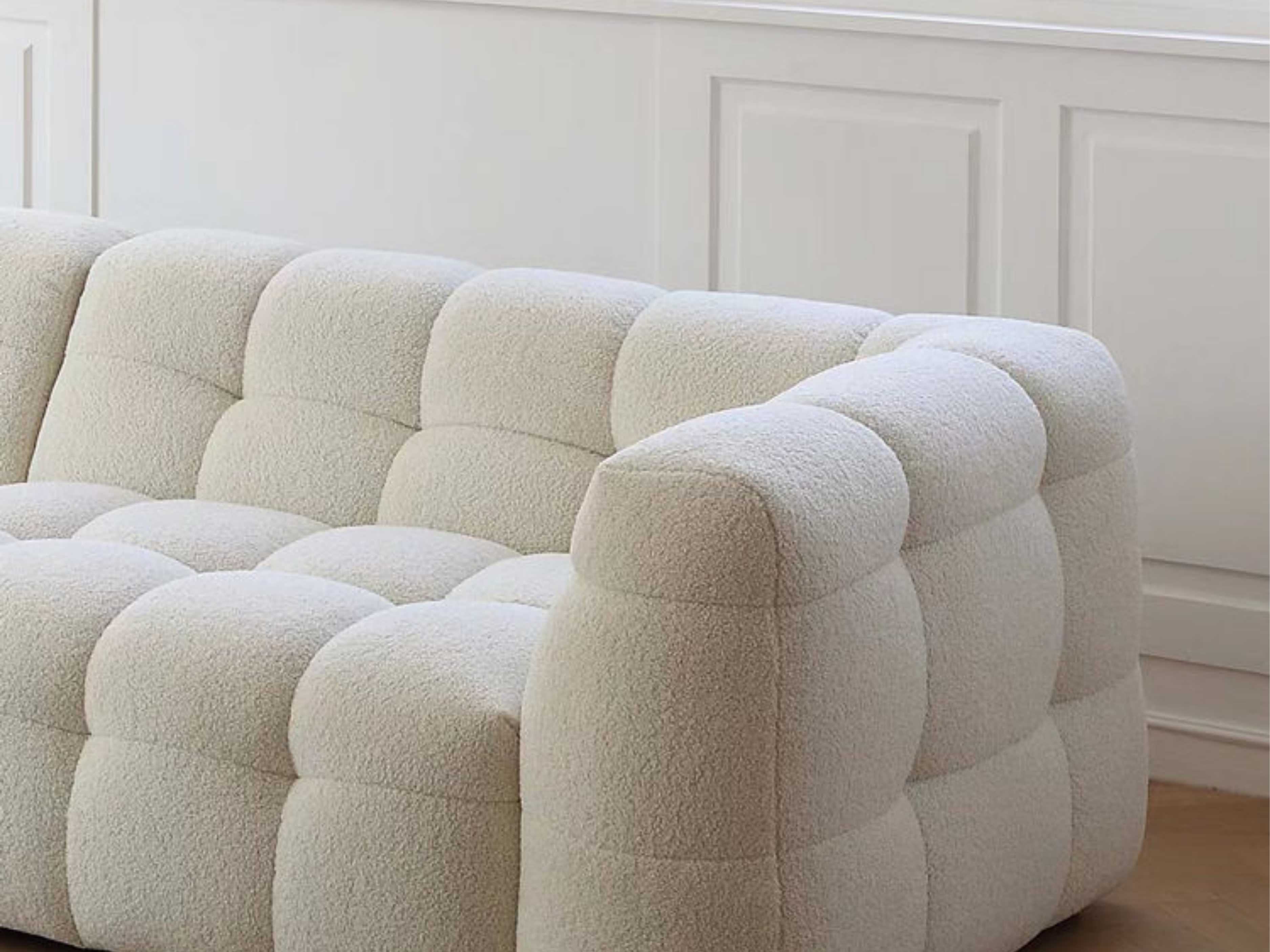 The Lumière Bouclé Sofa