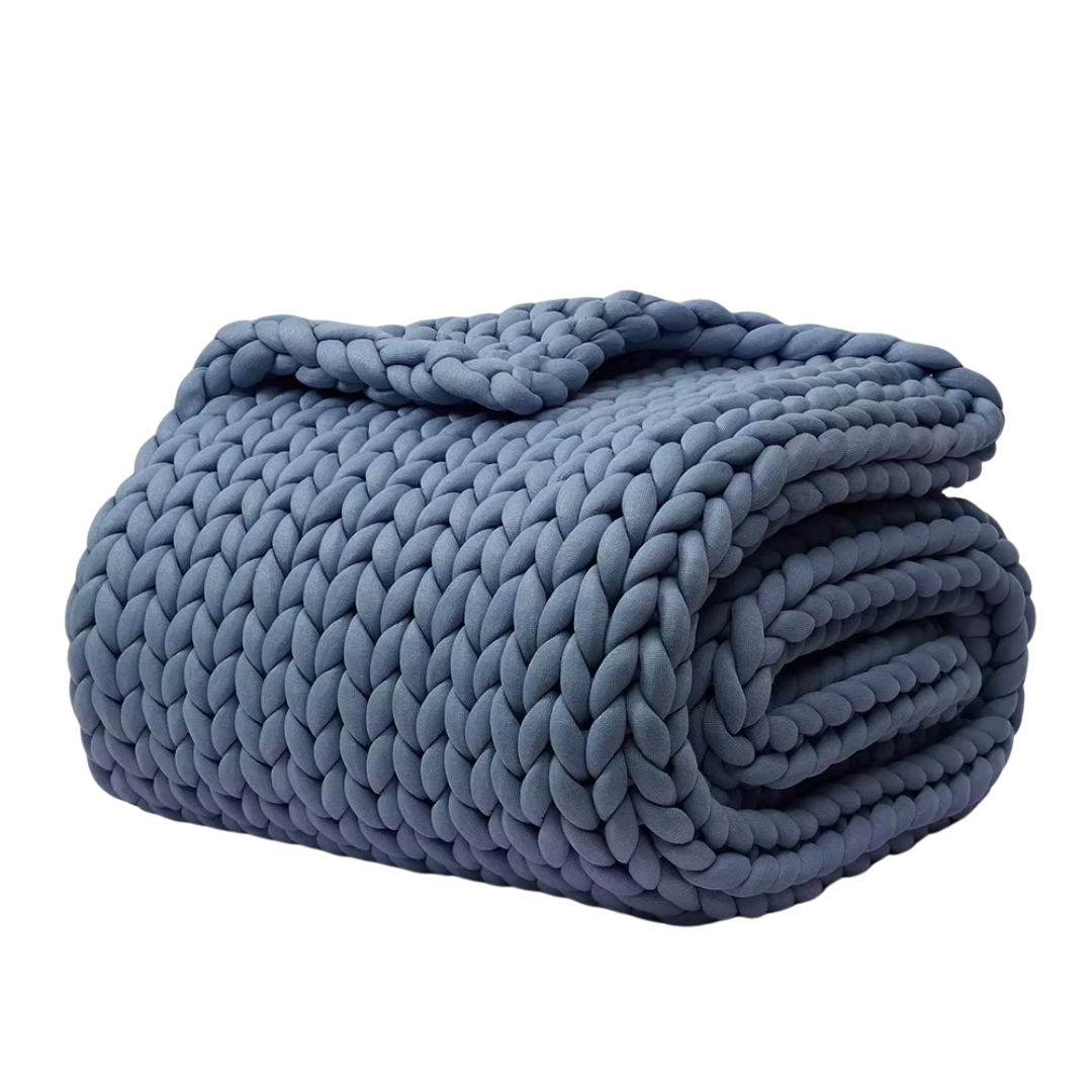 Thick Braided Knit Blanket