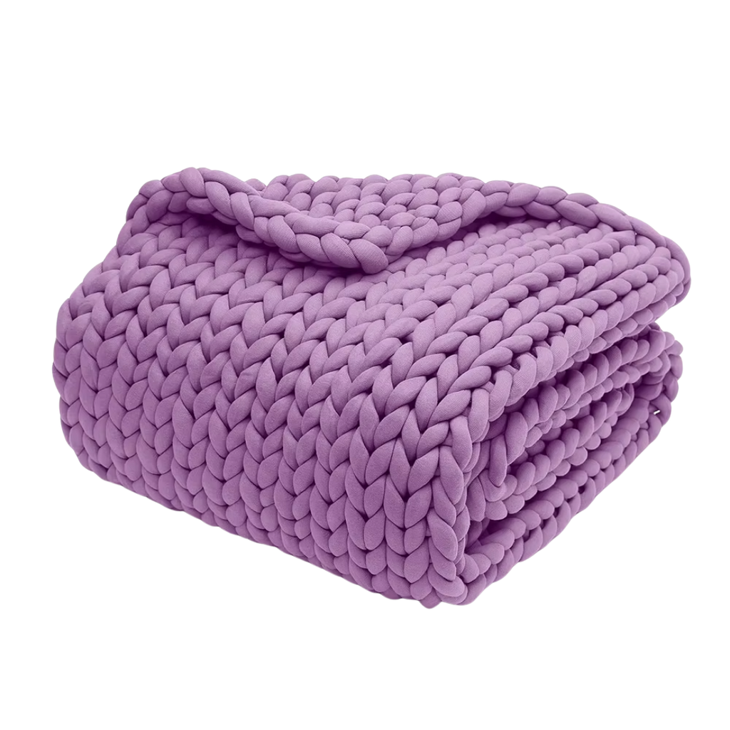 Thick Braided Knit Blanket